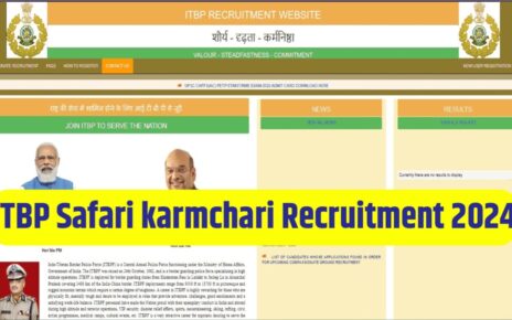 ITBP Safai Karamchari Recruitment 2024